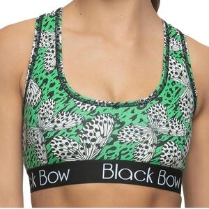 Felina Women's Green Floral Sports Bra